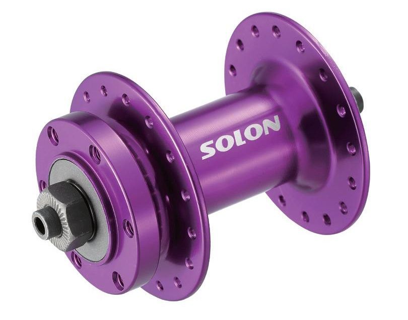 Втулка передняя Solon DH701F 36H DISC M9*100mm, эксцентрик, крепление IS6, черная Втулка передняя Solon DH701F 36H DISC M9*100mm, эксцентрик, крепление IS6, черная