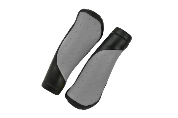 Грипсы MTB HL-GB306 (ST-25) 130mm, эргономические, резина, черно-серые Грипсы MTB HL-GB306 (ST-25) 130mm, эргономические, резина, черно-серые