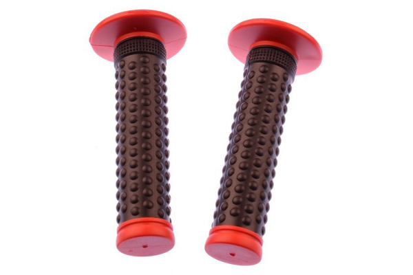 Грипсы CWB-9938, универсальные, гель/кратон, черно-красные Грипсы CWB-9938, универсальные, гель/кратон, черно-красные