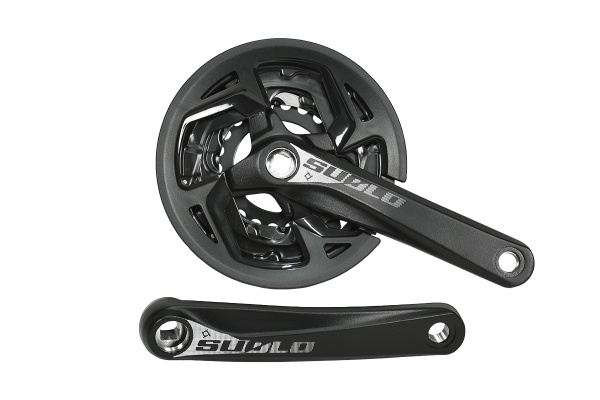 Система SUOLO-901P 40/30/22T 170мм, для фэтбайка,под квадрат,черный Система SUOLO-901P 40/30/22T 170мм, для фэтбайка,под квадрат,черный