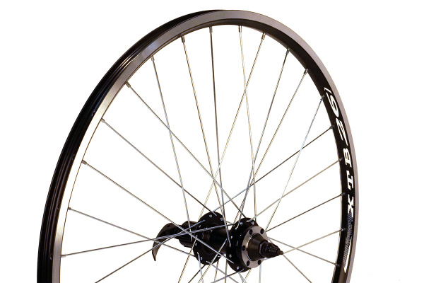 Колесо 26" MTB,заднее под кассету, двойной обод WTB SX19 Disc,алюм.,черный,черная втулка JY-D142TSE,под кассету 8-9пер.,крепление ротора IS6 Колесо 26" MTB,заднее под кассету, двойной обод WTB SX19 Disc,алюм.,черный,черная втулка JY-D142TSE,под кассету 8-9пер.,крепление ротора IS6