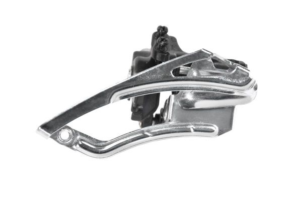 Переключатель передний SunRace M34,хомут 28,6мм,48Т,универсальная тяга,серебристый Переключатель передний SunRace M34,хомут 28,6мм,48Т,универсальная тяга,серебристый